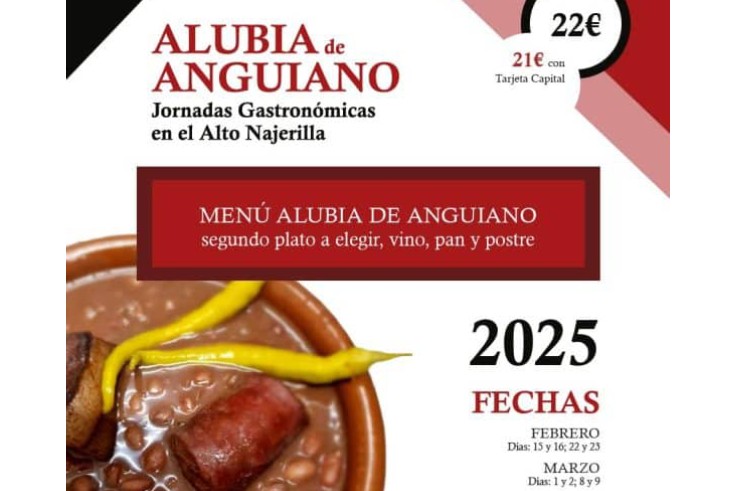 La DOP Alubia de Anguiano celebra las Jornadas Gastronómicas en el Alto Najerilla los fines de semana desde el 15 de febrero al 9 de marzo